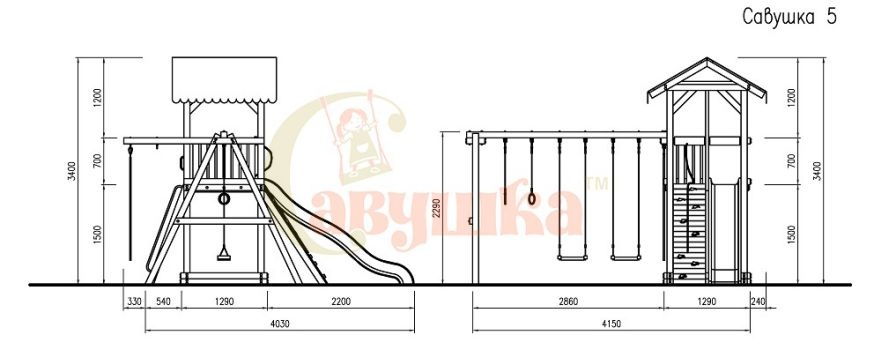 Детская площадка Савушка 4 Cезона 2